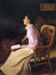 Lady in a Wicker Chair