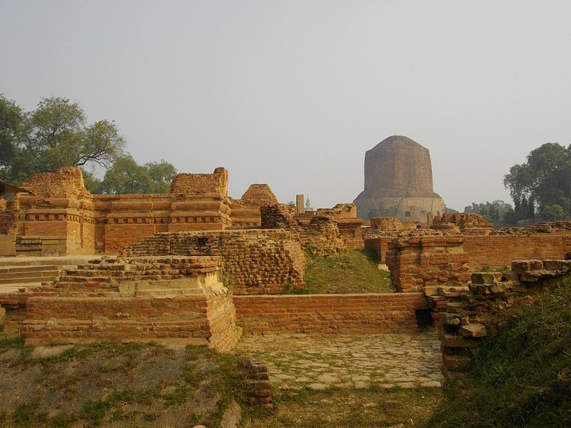 File:Ancient Buddhist monasteries Sarnath.jpg