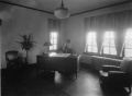 President L. W. Rogers in his office