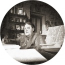 HPB in her study