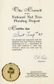 Offical certificate from American Forestry Association