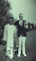 C.J. con Sidney Cook, en el campus Olcott, en la década del 30 o 40.