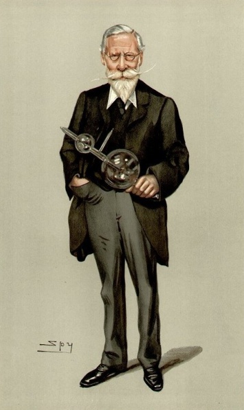 File:William Crookes and his tube.jpg