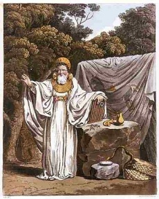 'An Arch Druid in His Judicial Habit', from The Costume of the Original Inhabitants of the British Islands by S.R. Meyrick and C.H. Smith (1815)